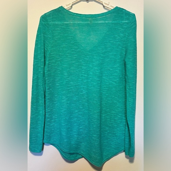 Eileen Fisher Petite Long-Sleeve Organic Links Tunic Size PP (2/4P - Picture 4 of 9